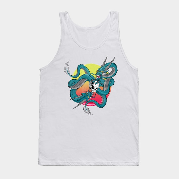 Twin Dragon Tank Top by BrickorBrackdesigns